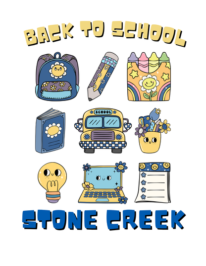 Back to School Iron-on Transfer